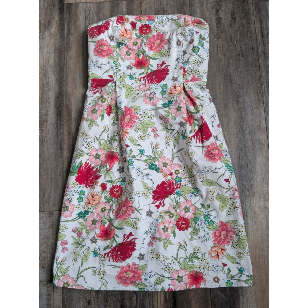 Old Navy Strapless Mini Dress Floral Size 4 Cottage Core BoHo Festival Wear